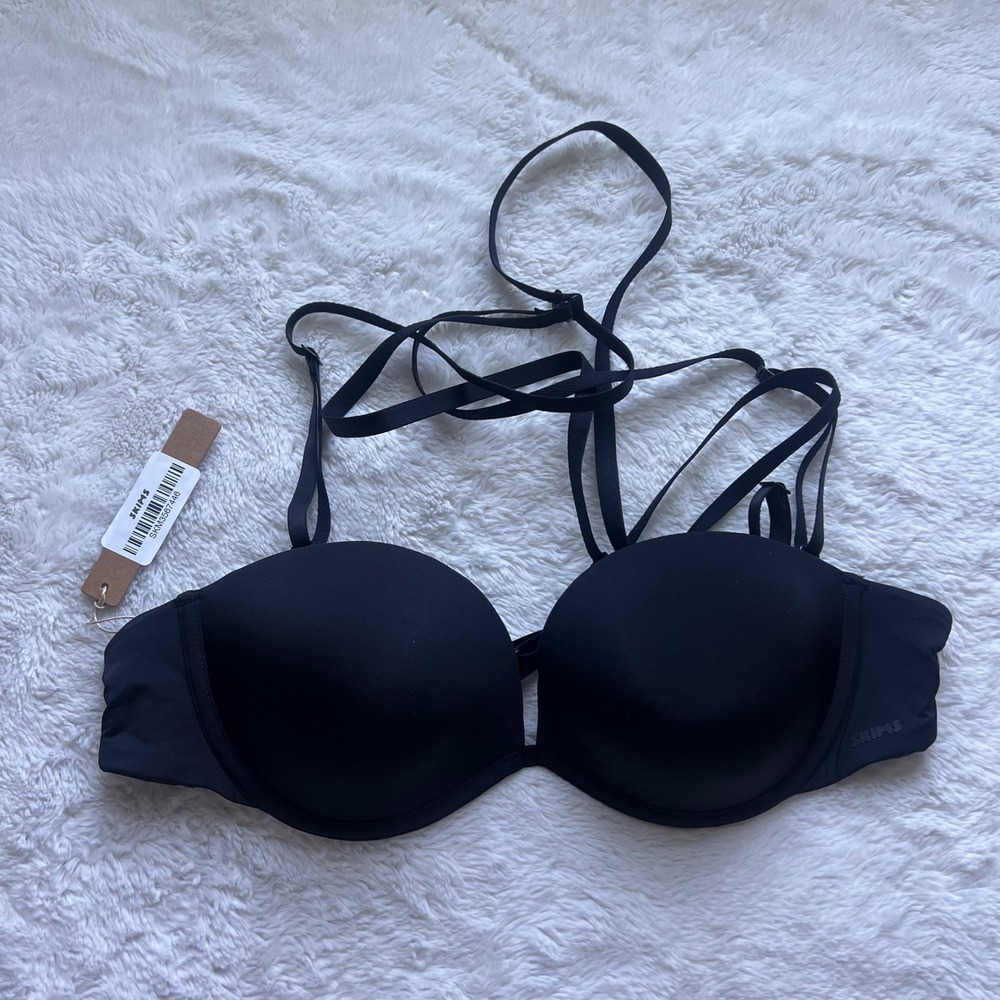 SKIMS Multi-Way Underwire Bra Onyx Black ST-STP-5942W 36B NWT Supportive Comfort